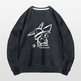 Men and Women Pokemon Pikachu Hoodie Pokémon round Neck Sweater