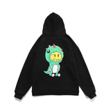 Justin Bieber Drew House Cardigan Sweater Justin Bieber Cartoon Dinosaur Squirrel Men's Fleece Zipper Hoodie