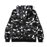 Shark Print Hoodie Shark Camouflage Luminous Embroidered Hoodie Hip Hop Men's and Women's Hoodie Coat