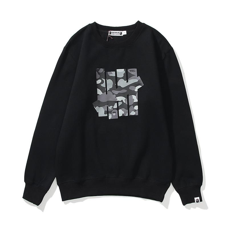 Shark Print Sweatshirts Printed Men's and Women's Casual Fleece-Lined Crew Neck Sweater