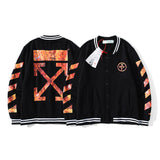 Off White Winter Coat Autumn and Autumn Trees REDLEAF Printed Coat for Men and Women