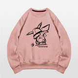 Men and Women Pokemon Pikachu Hoodie Pokémon round Neck Sweater