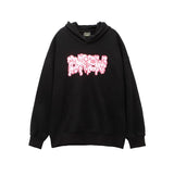 Justin Bieber Drew House Smiley Face Dissolved Letters Printed Hoodie Female Loose BF Style Casual