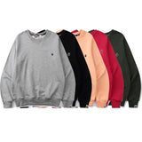 Shark Print Sweatshirts Men's and Women's Autumn and Winter round Neck Pullover Embroidery Sweater