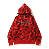 Shark Print Hoodie Men's Sports Camouflage Embroidered Letter Hooded Sweater Coat