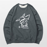Men and Women Pokemon Pikachu Hoodie Pokémon round Neck Sweater