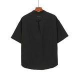 Fog T Shirt Tops Summer Men's Casual Henley Retro Short Sleeve Shirt Fear Of God