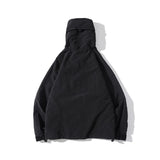 Shark Print Hoodie Spring/Summer Young Men Trend Solid Color Letter Trench Coat