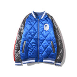 Shark Print Jacket Winter Baseball Cotton Clothing Cotton Coat Men's Clothing