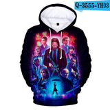 John Wick Keanu Hoodie John Wick3 Peripheral 3D Printing Hoodie