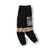Shark Print Pant Shark Ape Head Camouflage Reflective Pocket Trousers Loose Casual