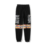 Shark Print Pant Shark Ape Head Camouflage Reflective Pocket Trousers Loose Casual