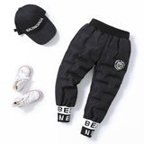 Kids Winter Coats Puffer Jacket down Coat Children's down Pants Men's Velvet Pants