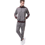 Men Tracksuit Set Jogging Suits Mens Men's Suit Autumn Leisure Workout Sportswear Long Sleeve Zip-up Shirt