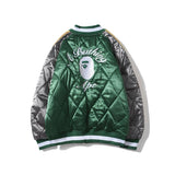Shark Print Jacket Winter Baseball Cotton Clothing Cotton Coat Men's Clothing