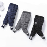 Kids Winter Coats Puffer Jacket down Coat Children's down Pants Men's Velvet Pants