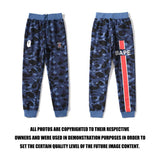 Shark Print Pant Personality Fashion Street Trendy Men's Clothing Cotton Leisure Tappered Trousers Sweatpants