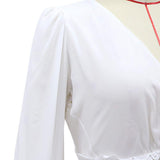 Women Lace Wedding Dress Sexy Long Sleeve Wedding Dress