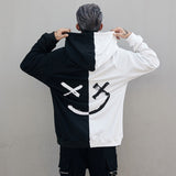 Smiley Face Hoodie Fashion Hip Hop Sweater Men's Smiling Face Loose