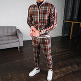 Men′s Athletic Tracksuit Sweat Suits for Men Outfits Fall Slim Fit Men's Coat Trousers plus Size Loose Casual Fashion