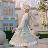 Gothic Lolita Harajuku Style Clothing Lolita Dress JSK Japanese Pastoral Style Grass Color Small Skirt