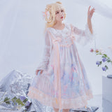 Gothic Lolita Harajuku Style Clothing Violin Cat JSK Skirt Lolita Small Skirt Princess Dress Fairy