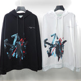 Off White Hoodie Autumn Winter Men's Women's Loose Graffiti Arrow Printed Hoodie Owt