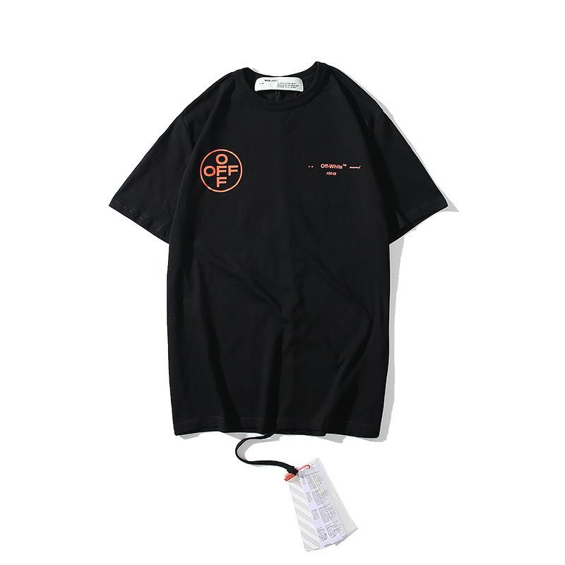Off White T Shirt Ow Printed Large Size Short Sleeve  Men's Clothing Owt Men's Tshirt Large Size