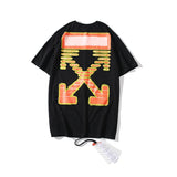 Off White T Shirt Ow Printed Large Size Short Sleeve  Men's Clothing Owt Men's Tshirt Large Size