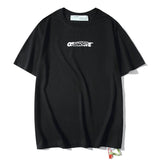 Off White T Shirt Arrow Print Short Sleeve Tshirt Casual Men's Clothing Owt Comfortable Plus Size