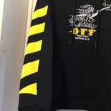 Off White Hoodie Autumn and Winter Fashion Brand Male Hoodie Sweater Owt Female Stripes Arrow Print Pullover
