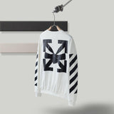 Off White Pullover Hoodie Sweatshirts Autumn Round Neck Pullover Sweater Base Shirt Owt