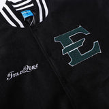 Varsity Jacket for Men Baseball Jackets Loose Casual Fashionable Contrast Cotton-Padded Coat