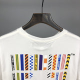 Off White T Shirt Rainbow Arrow Short Sleeve Men Plus Size Casual Fashionable Men's Clothing Owt