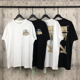 T Shirt Ow Men's and Women's Loose Short Sleeved Tshirt Large Size Men's Clothing Owt