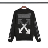 Off White Coat Sweater Warm Autumn Ow Printed Sweater for Men Loose Owt