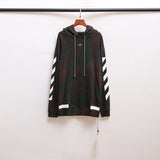 Off White Hoodie Arrow Print Men Women Sleeve Cap Casual Comfortable Owt