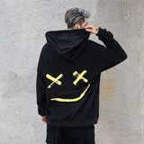 Smiley Face Hoodie Fashion Hip Hop Sweater Men's Smiling Face Loose