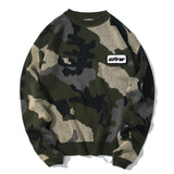Off White Sweater Autumn and Winter Round Neck Pullover Sweater Men's Sweater Owt Base