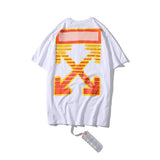 Off White T Shirt Ow Printed Large Size Short Sleeve  Men's Clothing Owt Men's Tshirt Large Size