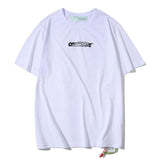 Off White T Shirt Arrow Print Short Sleeve Tshirt Casual Men's Clothing Owt Comfortable Plus Size