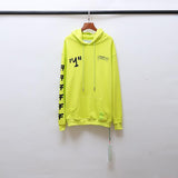 Off White Hoodie Ow Hooded Sweater Wool Thickened Sweater Casual Clothing Owt