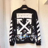 Off White Hoodie Autumn and Winter Fashion Casual Men's Pullover Pullover Sweater Owt