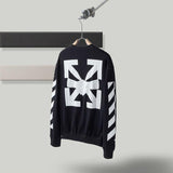 Off White Pullover Hoodie Sweatshirts Autumn Round Neck Pullover Sweater Base Shirt Owt