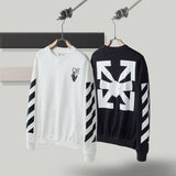 Off White Pullover Hoodie Sweatshirts Autumn Round Neck Pullover Sweater Base Shirt Owt