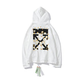 Off White Hoodie Arrow Zipper Sweater Coat Casual Fashionable Owt