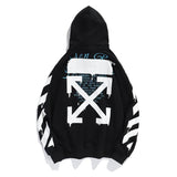 Off White T Shirt Ow Hooded Sweater Men's Hip Hop Loose Hoodie Sweater Plus Size Men's Clothing Owt Casual