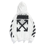 Off White T Shirt Ow Hooded Sweater Men's Hip Hop Loose Hoodie Sweater Plus Size Men's Clothing Owt Casual