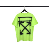 Off White T Shirt Ow ShortSleeved Tshirt Men's Large Size Casual Fashionable Owt