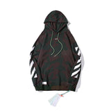 Off White Hoodie Arrow Print Men Women Sleeve Cap Casual Comfortable Owt